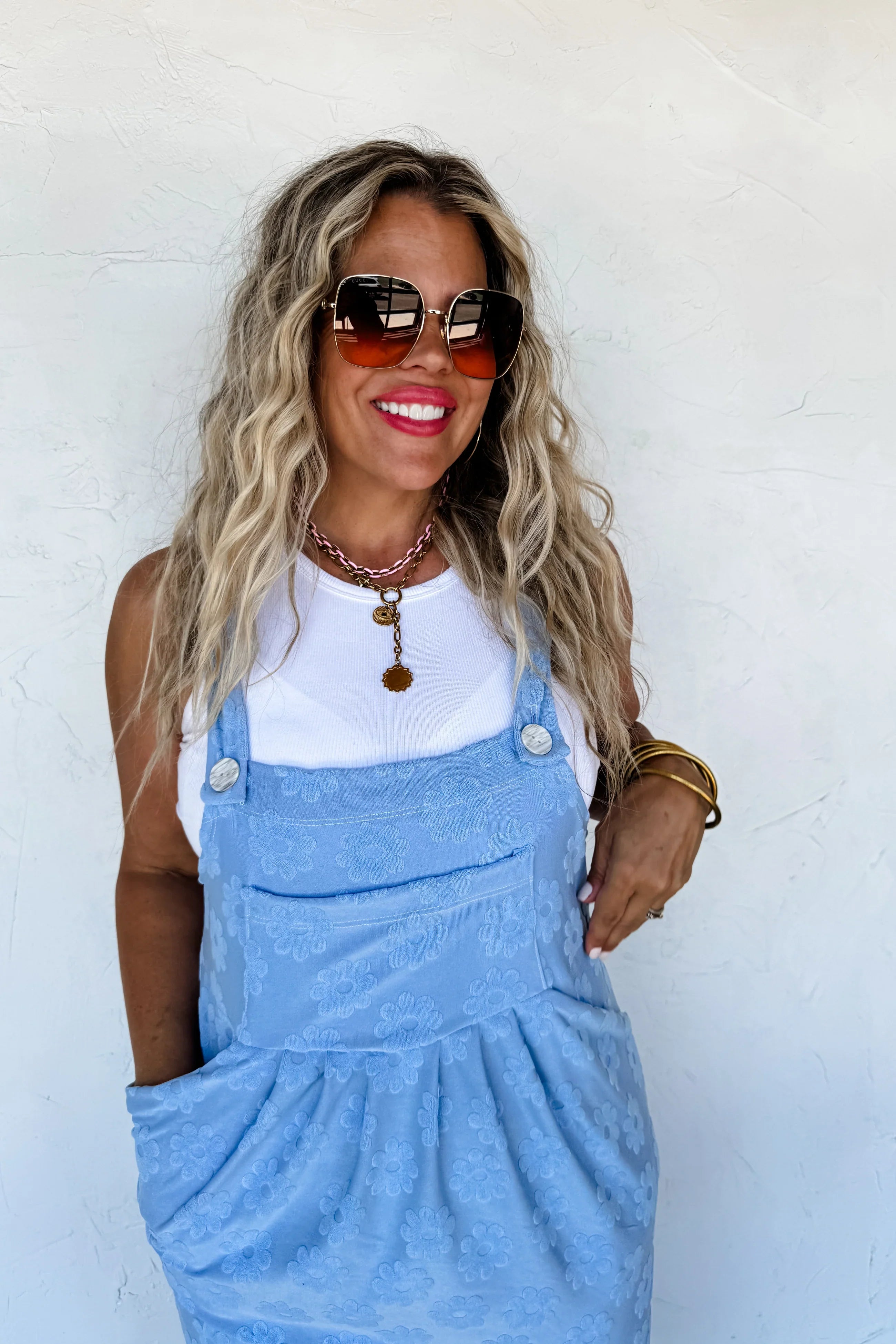 Blakeley Sunshine & Daisies Overall Dress-Womens-Ave Shops-[option4]-[option5]-[option6]-[option7]-[option8]-Shop-Boutique-Clothing-for-Women-Online