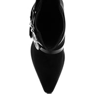 Raveta Microfiber Buckle Strap Western Boots-Rag Company-[option4]-[option5]-[option6]-[option7]-[option8]-Shop-Boutique-Clothing-for-Women-Online