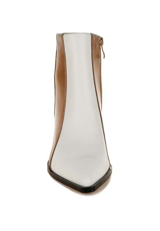 Stemon Three Tone Block Heel Boots-Rag Company-[option4]-[option5]-[option6]-[option7]-[option8]-Shop-Boutique-Clothing-for-Women-Online