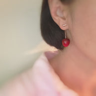 Sweet Cherry Drop Earrings-Ellison and Young-[option4]-[option5]-[option6]-[option7]-[option8]-Shop-Boutique-Clothing-for-Women-Online
