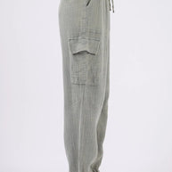 VERY J Washed Woven Crinkle Gauze Drawstring Pants-pants-Trendsi-[option4]-[option5]-[option6]-[option7]-[option8]-Shop-Boutique-Clothing-for-Women-Online