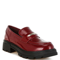 Gleam Stride Faux Leather Chunky Loafers-Rag Company-[option4]-[option5]-[option6]-[option7]-[option8]-Shop-Boutique-Clothing-for-Women-Online