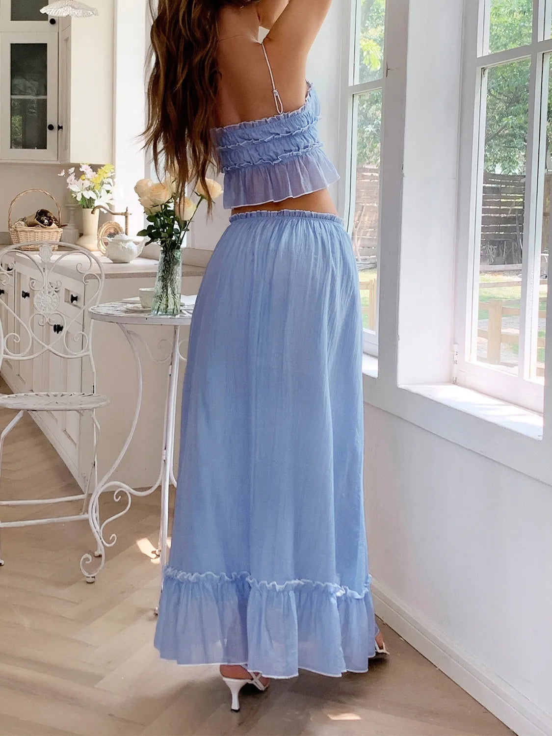 Frill Square Neck Cami and Skirt Set-outfit-Trendsi-[option4]-[option5]-[option6]-[option7]-[option8]-Shop-Boutique-Clothing-for-Women-Online