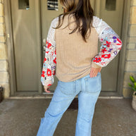 Aston Patchwork Blouse in Four Colors-Womens-Ave Shops-[option4]-[option5]-[option6]-[option7]-[option8]-Shop-Boutique-Clothing-for-Women-Online