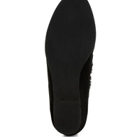 Ohrid Suede & Faux Fur Flat Loafers-Rag Company-[option4]-[option5]-[option6]-[option7]-[option8]-Shop-Boutique-Clothing-for-Women-Online