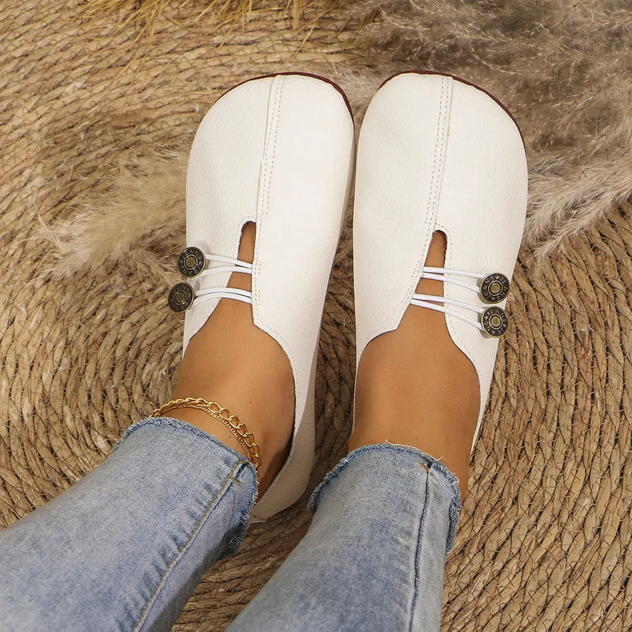 Round Toe Flat Slip-Ons-135 Flats-Trendsi-[option4]-[option5]-[option6]-[option7]-[option8]-Shop-Boutique-Clothing-for-Women-Online