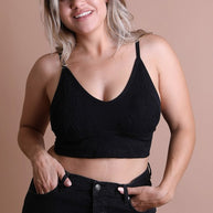 Seamless Padded Textured Brami Plus Size-Leto Accessories-Black-1X/2X-[option4]-[option5]-[option6]-[option7]-[option8]-Shop-Boutique-Clothing-for-Women-Online