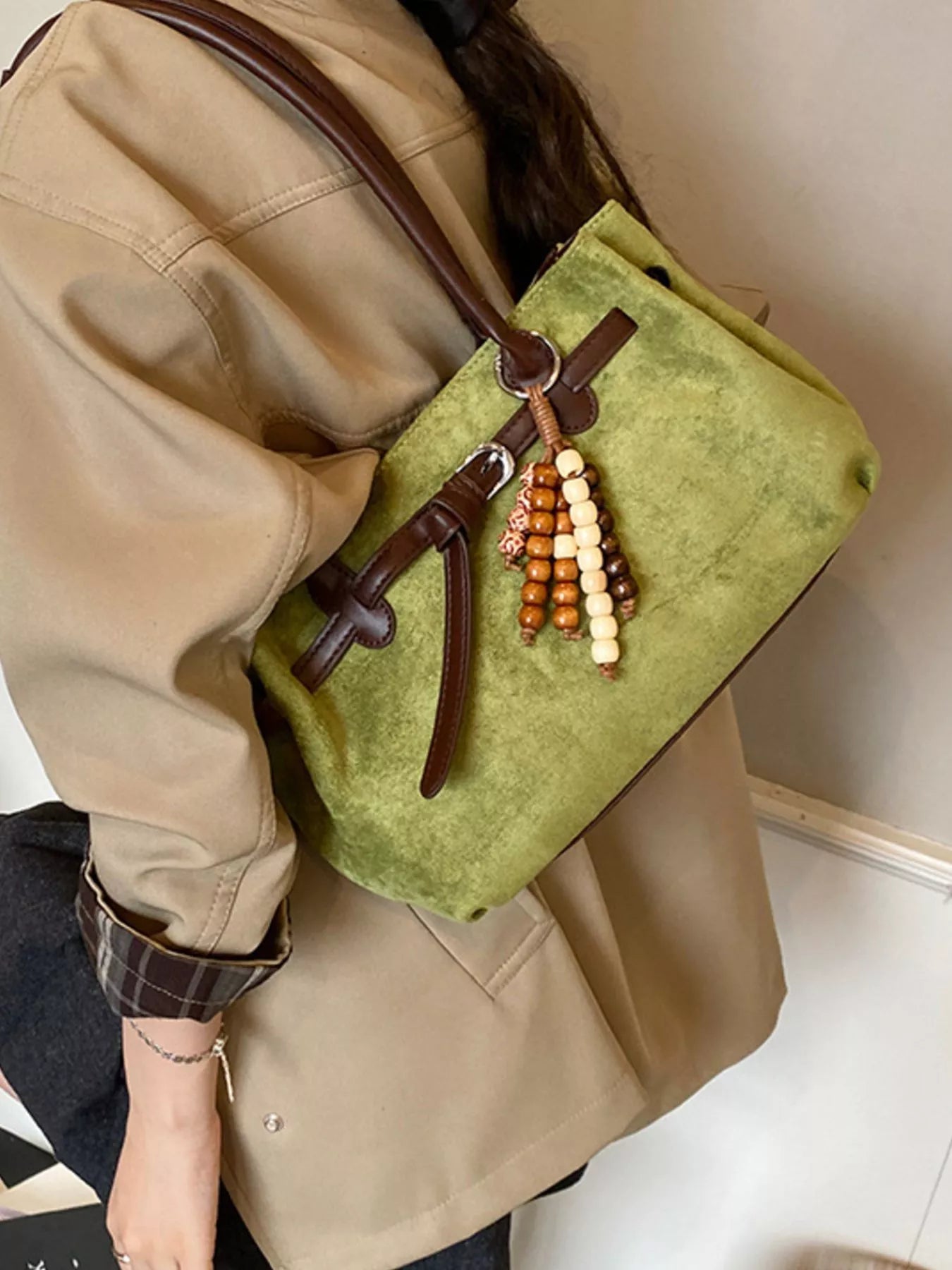 Vintage Suede Tote Bag-hand bag-Trendsi-[option4]-[option5]-[option6]-[option7]-[option8]-Shop-Boutique-Clothing-for-Women-Online