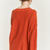 V-NECK OVERSIZED SWEATER PLUS SIZE-Jade By Jane-[option4]-[option5]-[option6]-[option7]-[option8]-Shop-Boutique-Clothing-for-Women-Online