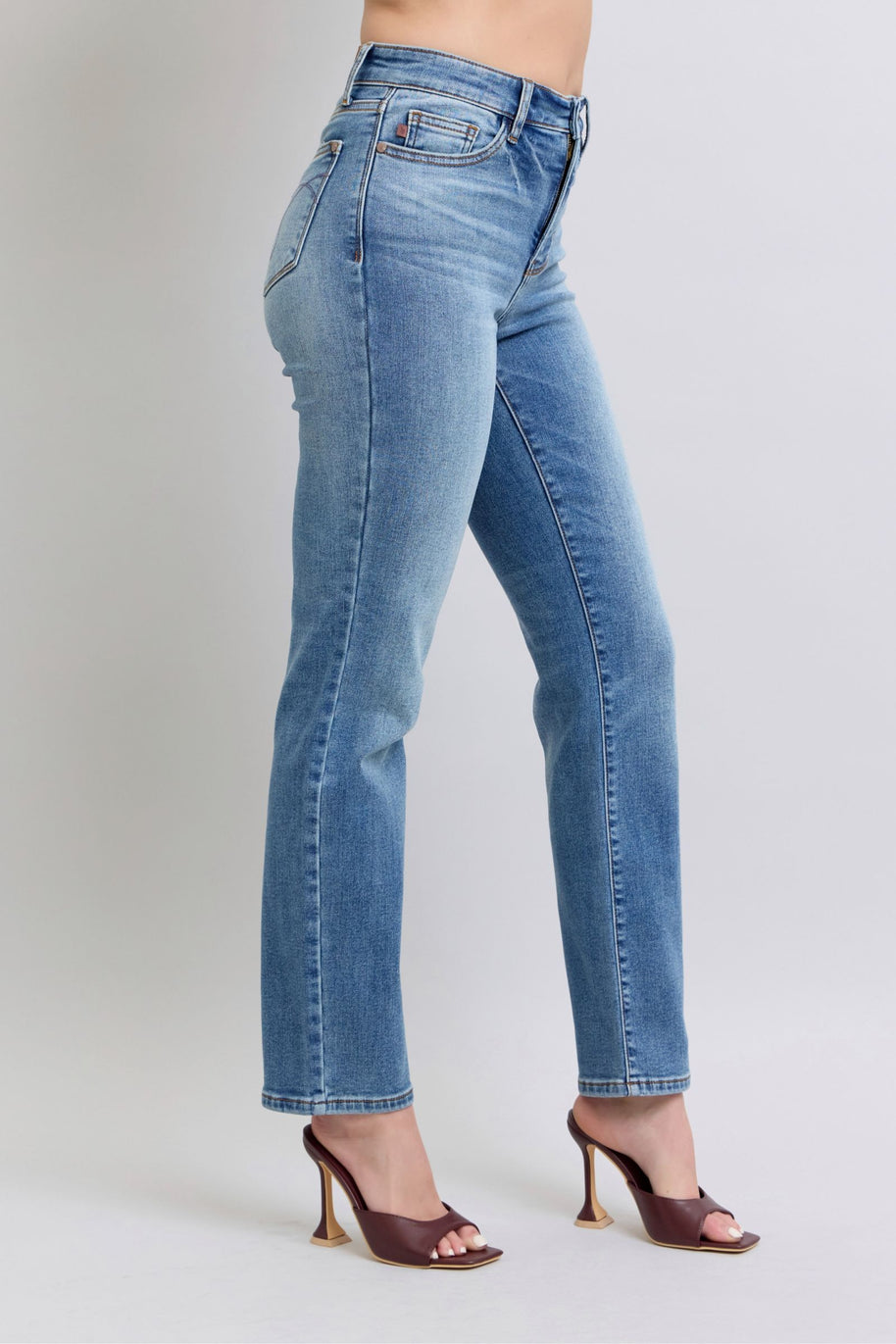 Judy Blue Vintage Wash Thermal Straight Jeans-Trendsi-[option4]-[option5]-[option6]-[option7]-[option8]-Shop-Boutique-Clothing-for-Women-Online