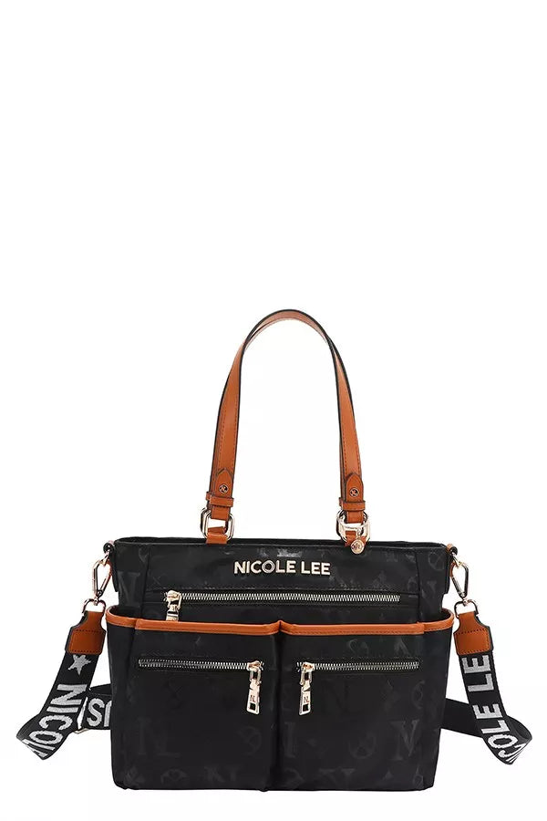 Nicole Lee USA Multi-Compartment Convertible Tote Bag-Bags-Trendsi-[option4]-[option5]-[option6]-[option7]-[option8]-Shop-Boutique-Clothing-for-Women-Online