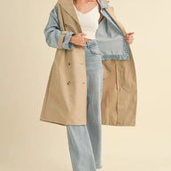 MABLE Layered Look Trench Coat With Denim Jacket-Coats & Jackets-Trendsi-[option4]-[option5]-[option6]-[option7]-[option8]-Shop-Boutique-Clothing-for-Women-Online