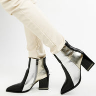 Stemon Three Tone Block Heel Boots-Rag Company-[option4]-[option5]-[option6]-[option7]-[option8]-Shop-Boutique-Clothing-for-Women-Online