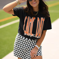 Orange Game Day Go Fight Win Tee-P&PD Wholesale-[option4]-[option5]-[option6]-[option7]-[option8]-Shop-Boutique-Clothing-for-Women-Online