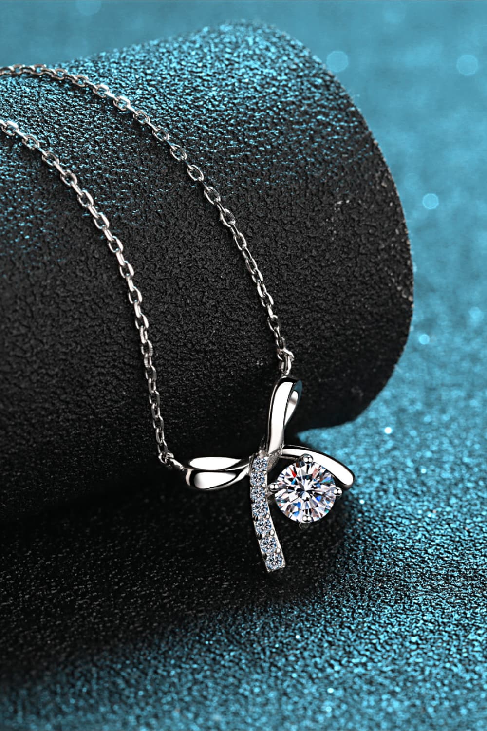 Moissanite 925 Sterling Silver Necklace-Trendsi-Silver-One Size-[option4]-[option5]-[option6]-[option7]-[option8]-Shop-Boutique-Clothing-for-Women-Online