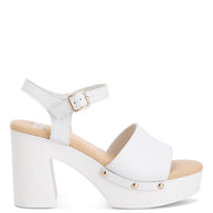 Sawor Recycled Leather High Block Sandals-Rag Company-[option4]-[option5]-[option6]-[option7]-[option8]-Shop-Boutique-Clothing-for-Women-Online