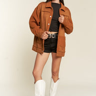 FAUX FUR AND SUEDE JACKET-Jade By Jane-CAMEL-S-[option4]-[option5]-[option6]-[option7]-[option8]-Shop-Boutique-Clothing-for-Women-Online