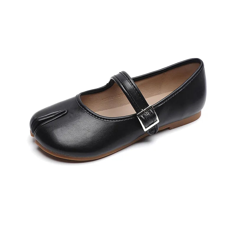 Split-Toe Flat Slip-Ons-135 Flats-Trendsi-[option4]-[option5]-[option6]-[option7]-[option8]-Shop-Boutique-Clothing-for-Women-Online