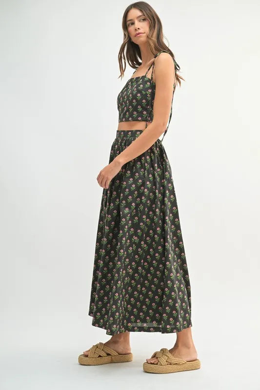 MABLE Floral Crop Top and Skirt Set-sets-Trendsi-[option4]-[option5]-[option6]-[option7]-[option8]-Shop-Boutique-Clothing-for-Women-Online