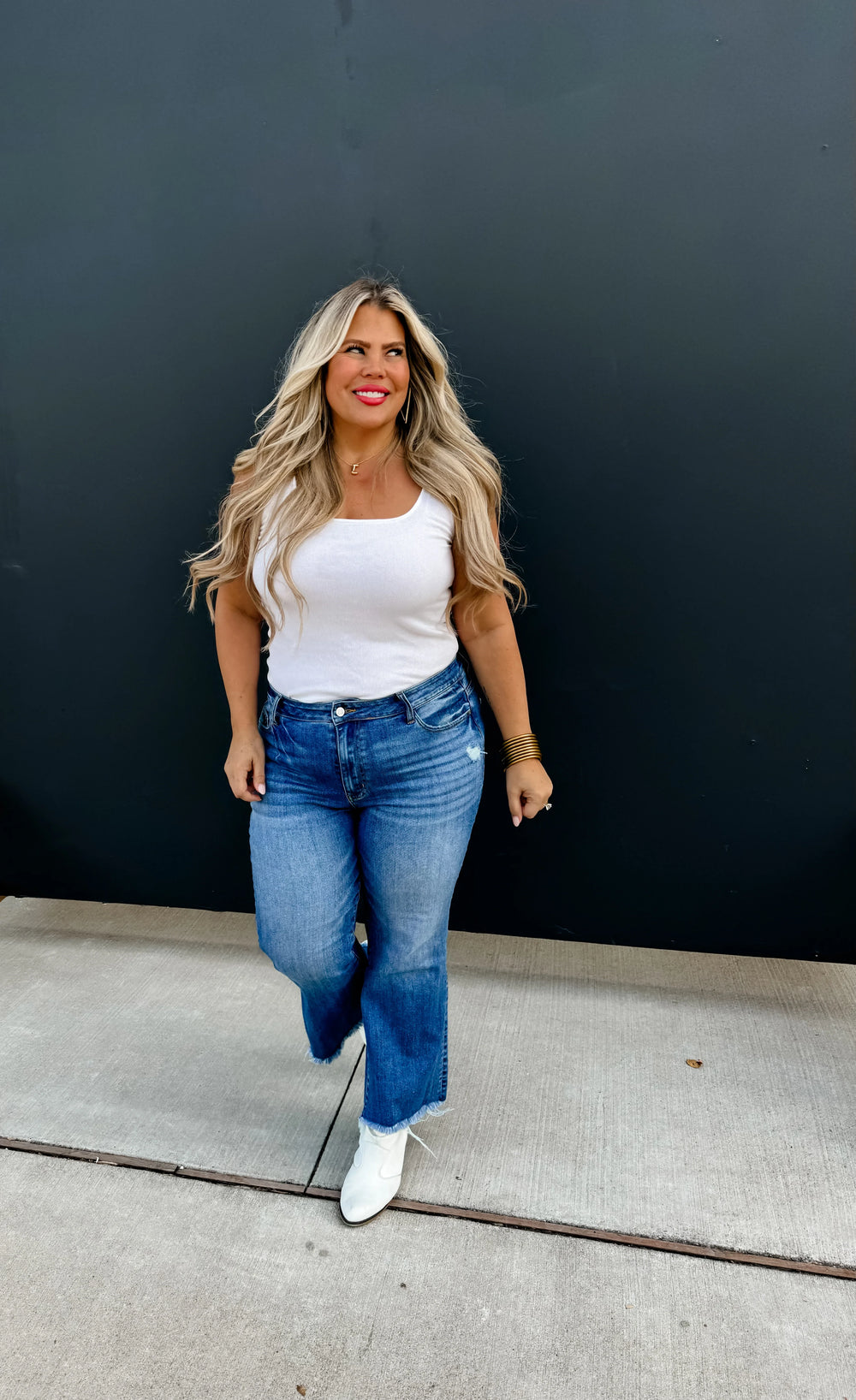 PREORDER: Blakeley Logan Crop Flare Jeans-The Bee Chic Boutique-[option4]-[option5]-[option6]-[option7]-[option8]-Shop-Boutique-Clothing-for-Women-Online