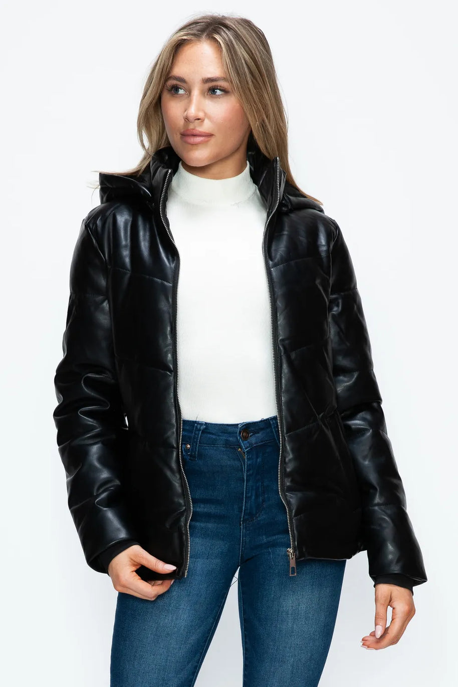 How Dare U Pocketed Zip Up Puffer Jacket with Removable Hood-Coats & Jackets-Trendsi-[option4]-[option5]-[option6]-[option7]-[option8]-Shop-Boutique-Clothing-for-Women-Online