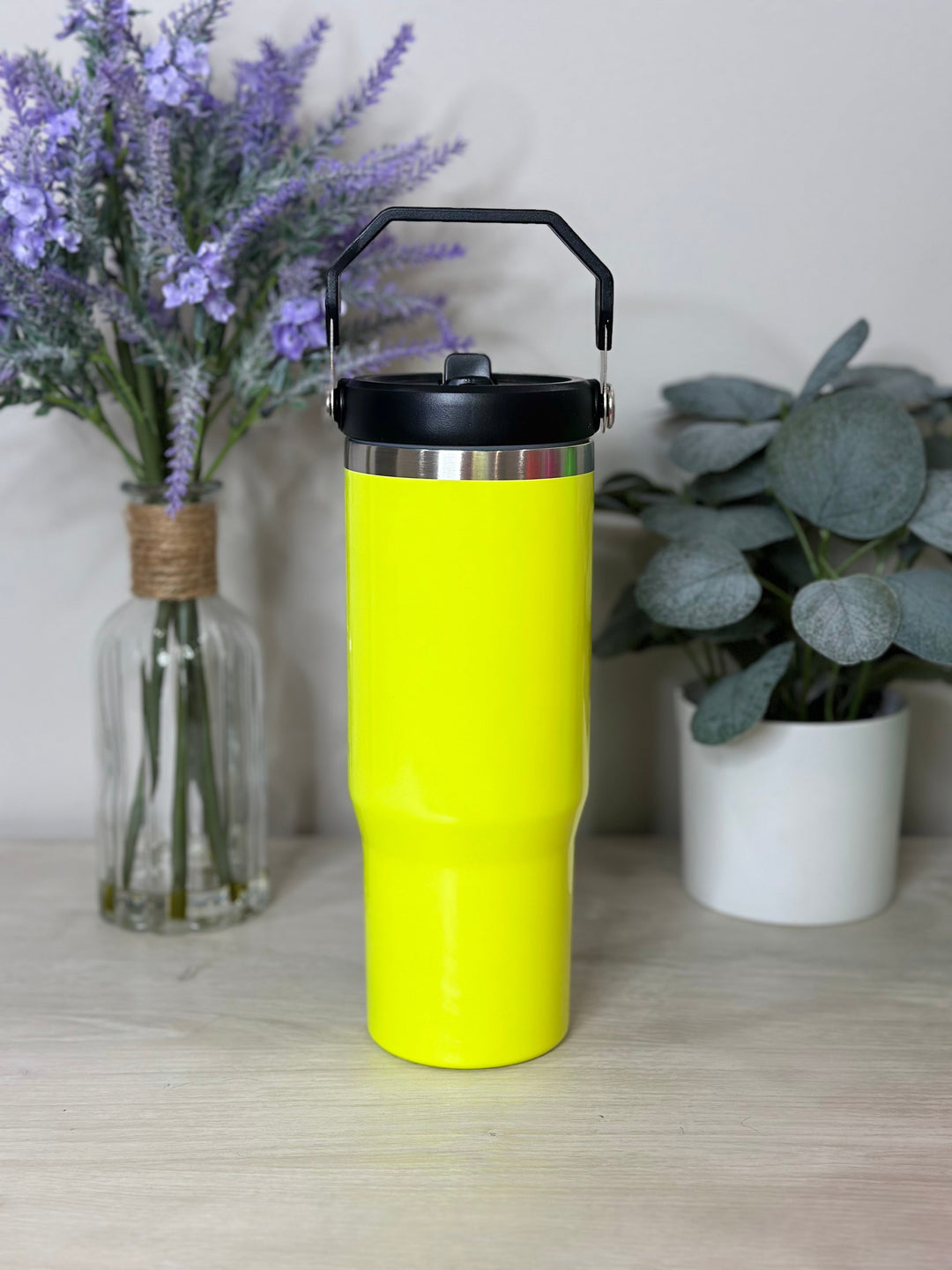 30oz Neon Tumblers with Handle-JuliaRoseWholesale-Neon Yellow-[option4]-[option5]-[option6]-[option7]-[option8]-Shop-Boutique-Clothing-for-Women-Online