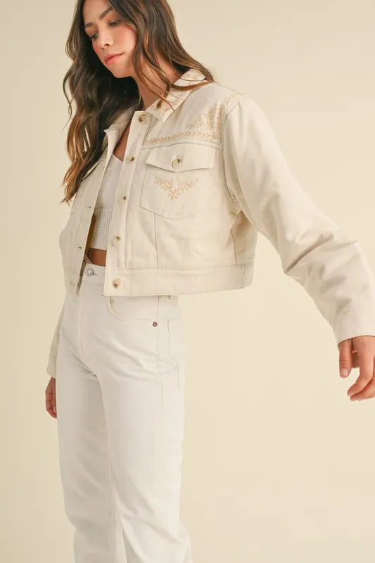 MABLE Embroidered Quilted Cropped Jacket-Coats & Jackets-Trendsi-[option4]-[option5]-[option6]-[option7]-[option8]-Shop-Boutique-Clothing-for-Women-Online