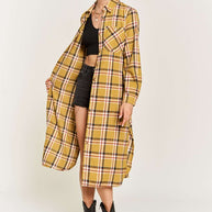 PLAID PRINT COLLAR LONG SHIRT DRESS PLUS SIZE-Jade By Jane-[option4]-[option5]-[option6]-[option7]-[option8]-Shop-Boutique-Clothing-for-Women-Online