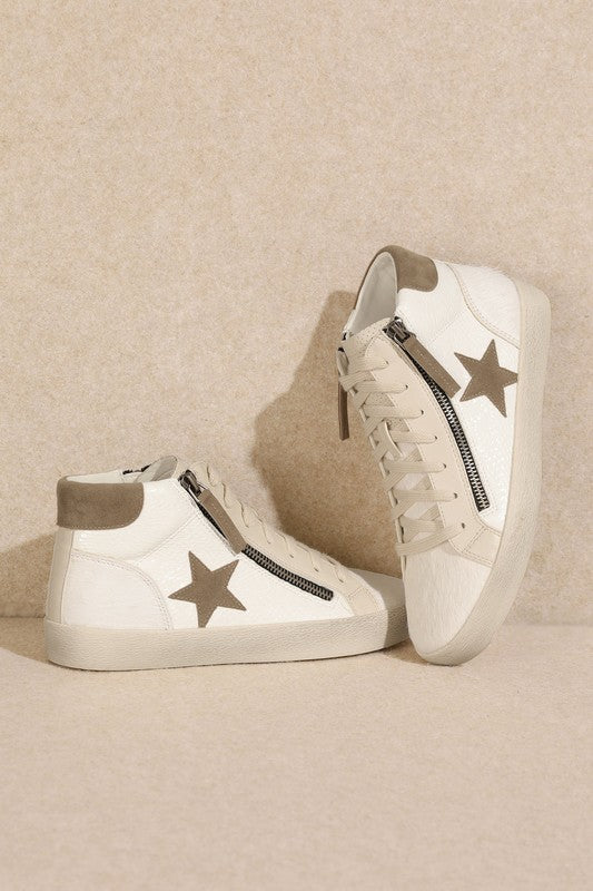 Star, High Top, Sneakers-Let's See Style-[option4]-[option5]-[option6]-[option7]-[option8]-Shop-Boutique-Clothing-for-Women-Online