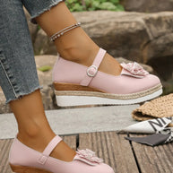 Flower Embellished Mary Jane Loafers-loafers-Trendsi-[option4]-[option5]-[option6]-[option7]-[option8]-Shop-Boutique-Clothing-for-Women-Online