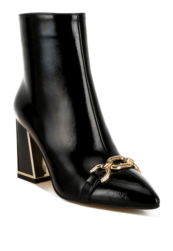 Pollux Metallic Chain Detail Boots-Rag Company-[option4]-[option5]-[option6]-[option7]-[option8]-Shop-Boutique-Clothing-for-Women-Online