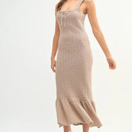 MABLE Ruffled Hem Sleeveless Crochet Knit Midi Dress-Dresses-Trendsi-[option4]-[option5]-[option6]-[option7]-[option8]-Shop-Boutique-Clothing-for-Women-Online