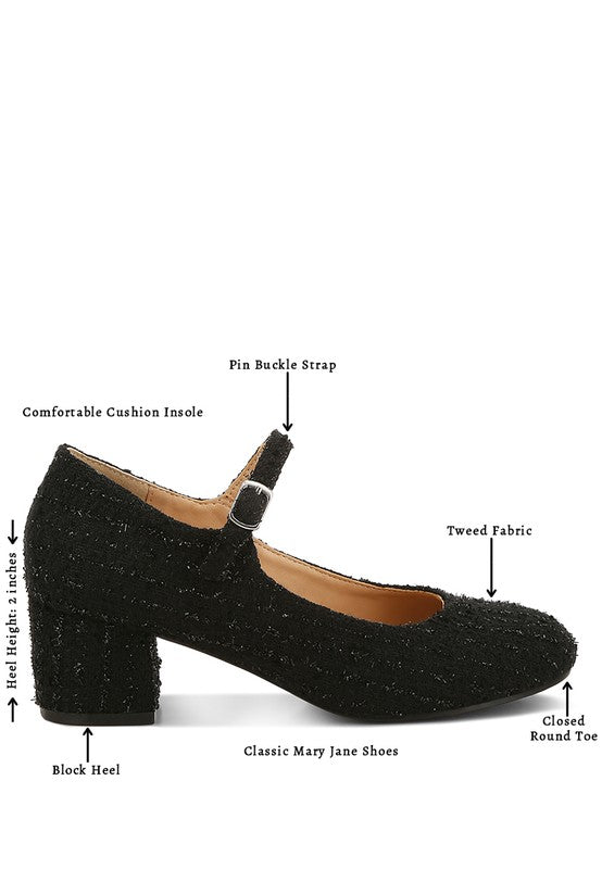 Antara Tweed Mary Jane Sandals-Rag Company-[option4]-[option5]-[option6]-[option7]-[option8]-Shop-Boutique-Clothing-for-Women-Online