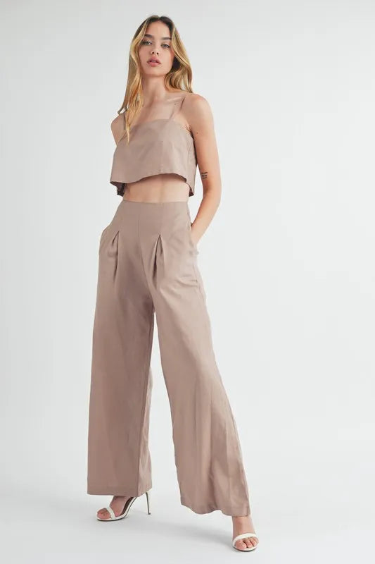 MABLE Linen Mix Crop Cami and Wide Leg Pants Set-2 piece set-Trendsi-[option4]-[option5]-[option6]-[option7]-[option8]-Shop-Boutique-Clothing-for-Women-Online