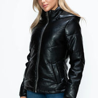 How Dare U Pocketed Zip Up Puffer Jacket with Removable Hood-Coats & Jackets-Trendsi-[option4]-[option5]-[option6]-[option7]-[option8]-Shop-Boutique-Clothing-for-Women-Online