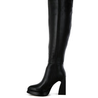 Nenana Faux Leather Knee-High Boots-Rag Company-[option4]-[option5]-[option6]-[option7]-[option8]-Shop-Boutique-Clothing-for-Women-Online