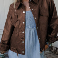 Leather Drawstring Hem Pocketed Jacket-JUNIPER BLVD-[option4]-[option5]-[option6]-[option7]-[option8]-Shop-Boutique-Clothing-for-Women-Online