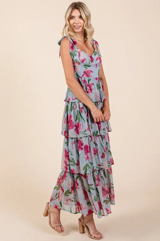 Mittoshop Layered Floral Sweetheart Neck Maxi Dress-Dresses-Trendsi-[option4]-[option5]-[option6]-[option7]-[option8]-Shop-Boutique-Clothing-for-Women-Online