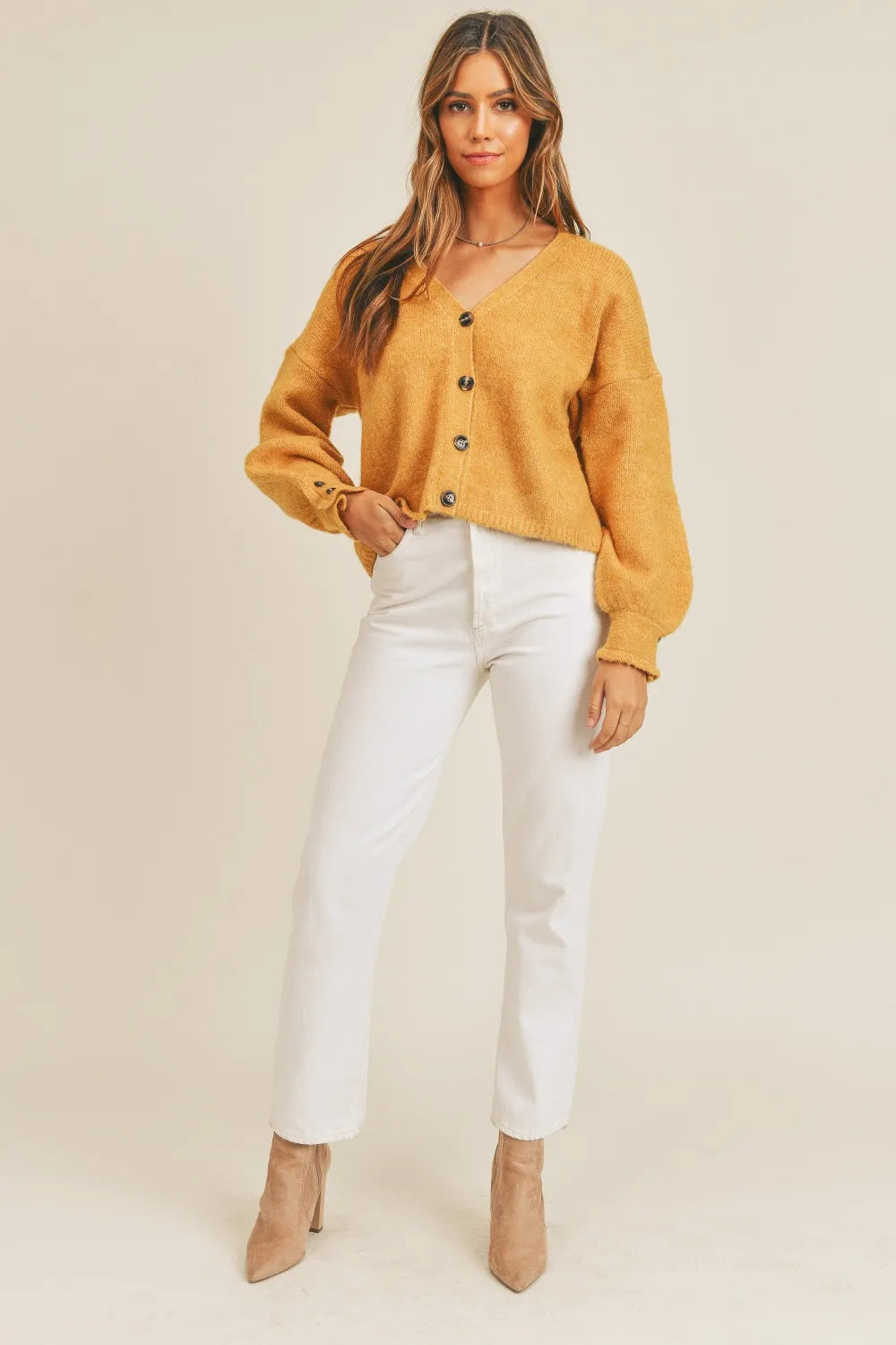 MABLE Long Sleeve Button Down Sweater Cardigan-Cardigan-Trendsi-[option4]-[option5]-[option6]-[option7]-[option8]-Shop-Boutique-Clothing-for-Women-Online