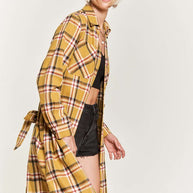 PLAID PRINT COLLAR LONG SHIRT DRESS PLUS SIZE-Jade By Jane-[option4]-[option5]-[option6]-[option7]-[option8]-Shop-Boutique-Clothing-for-Women-Online