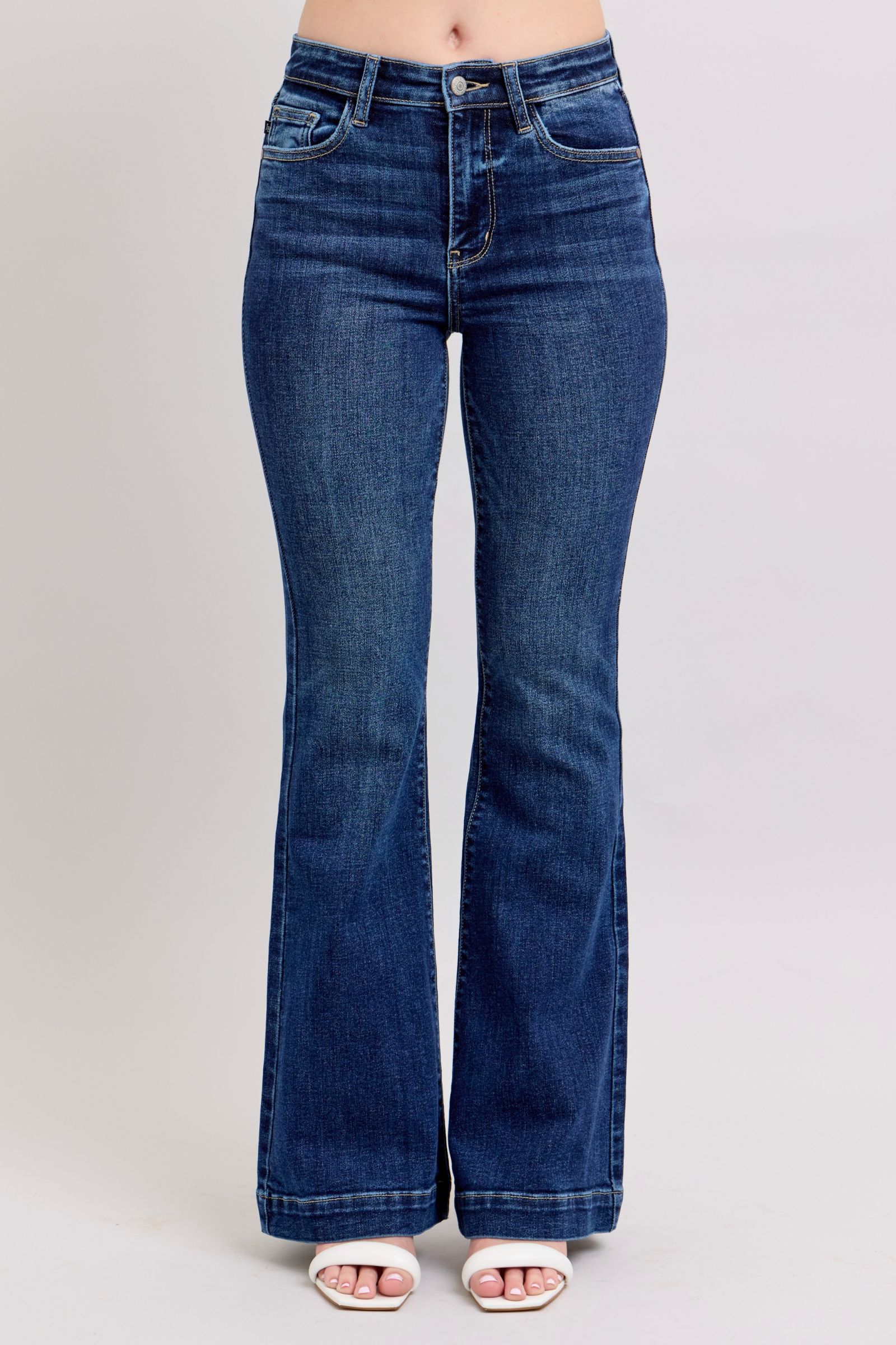Judy Blue High Rise Flare Jeans-Trendsi-[option4]-[option5]-[option6]-[option7]-[option8]-Shop-Boutique-Clothing-for-Women-Online
