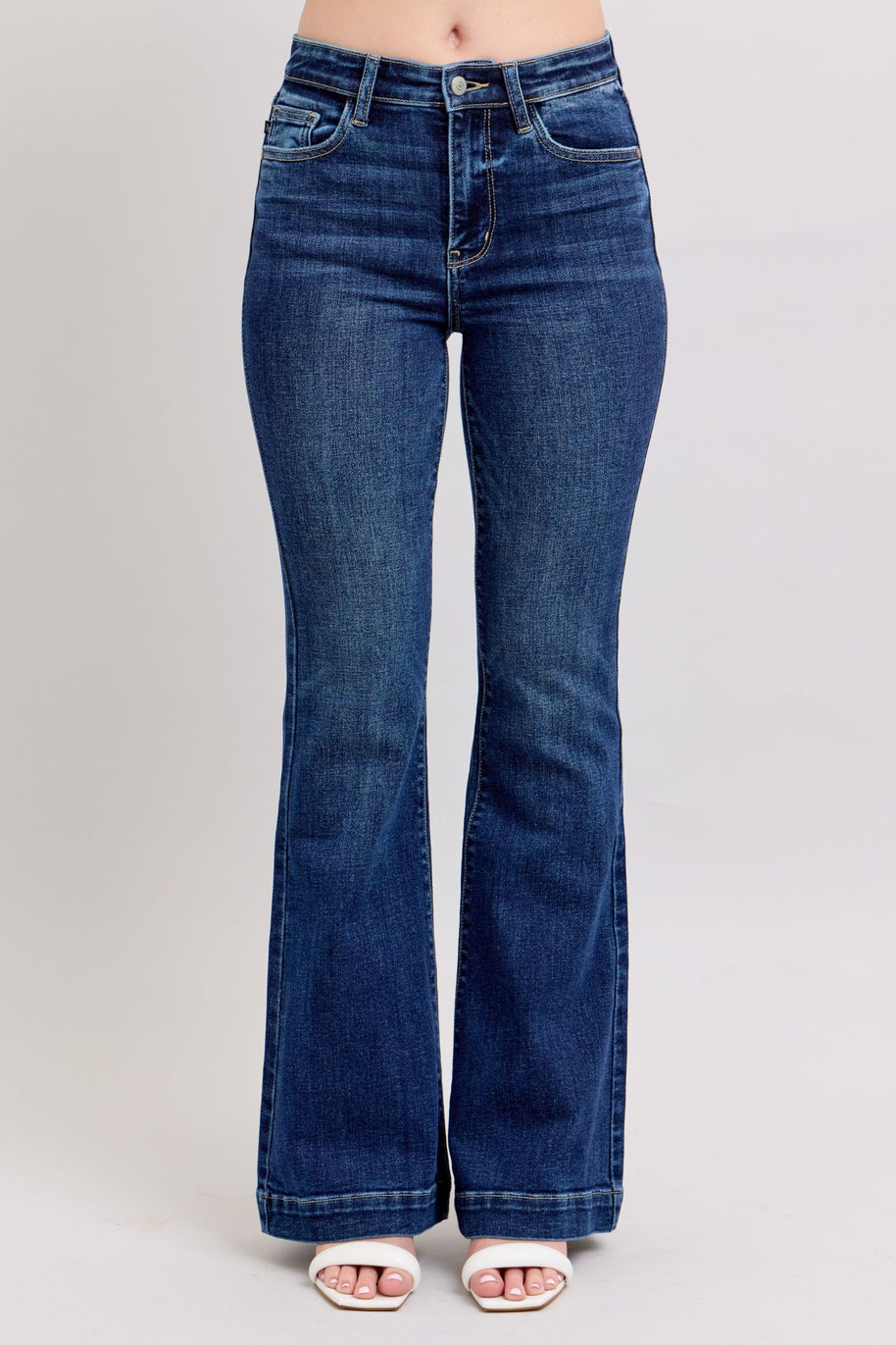 Judy Blue High Rise Flare Jeans-Trendsi-[option4]-[option5]-[option6]-[option7]-[option8]-Shop-Boutique-Clothing-for-Women-Online