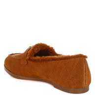 Ohrid Suede & Faux Fur Flat Loafers-Rag Company-[option4]-[option5]-[option6]-[option7]-[option8]-Shop-Boutique-Clothing-for-Women-Online