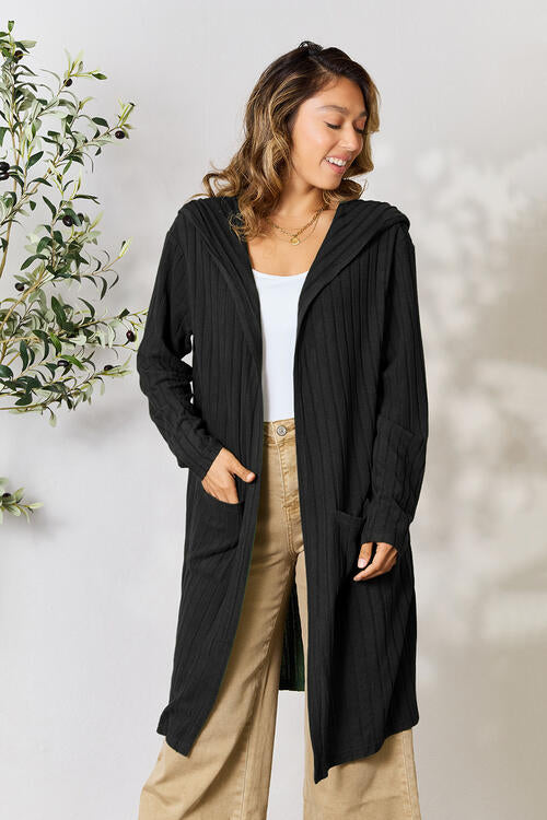 Basic Bae Hooded Sweater Cardigan-Trendsi-Black-S-[option4]-[option5]-[option6]-[option7]-[option8]-Shop-Boutique-Clothing-for-Women-Online