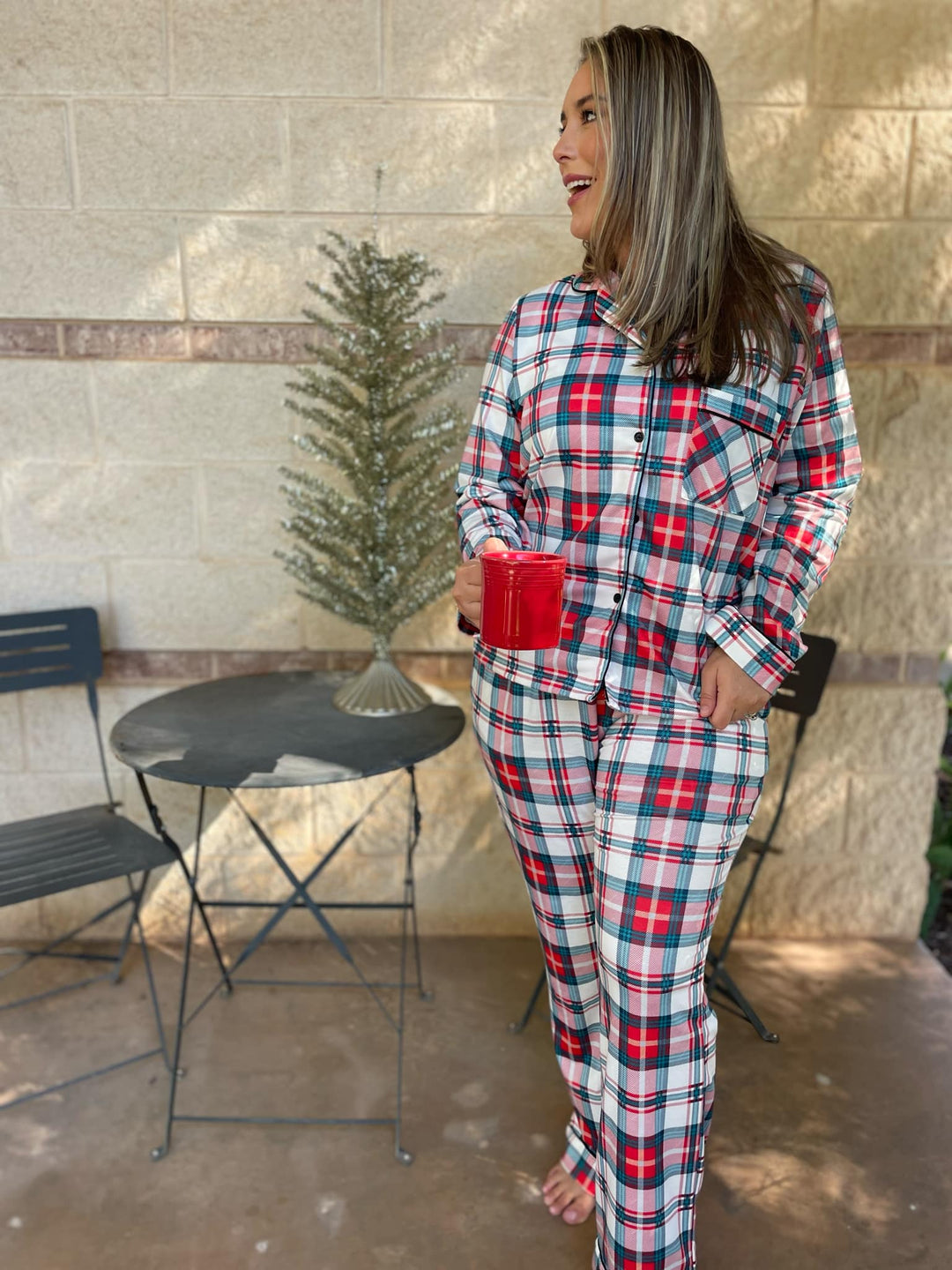 Holiday Plaid Pajama Set-Womens-Ave Shops-[option4]-[option5]-[option6]-[option7]-[option8]-Shop-Boutique-Clothing-for-Women-Online