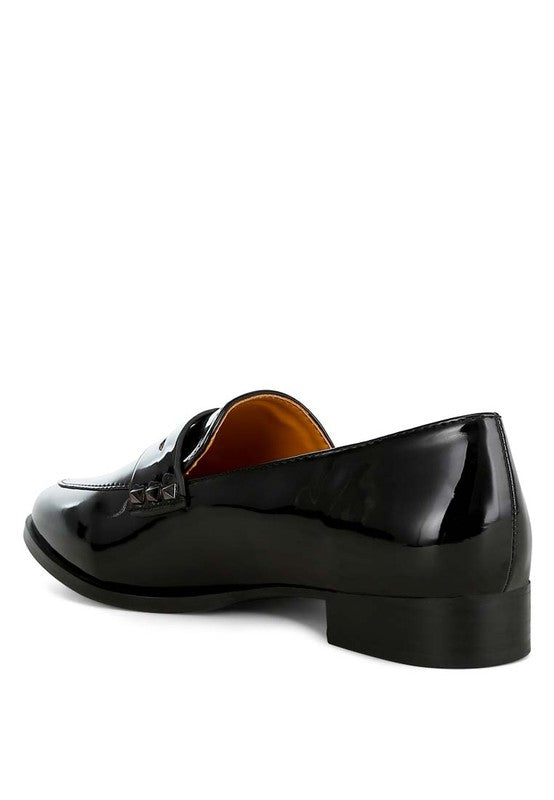 Noshiya Patent Pleather Penny Loafers-Rag Company-[option4]-[option5]-[option6]-[option7]-[option8]-Shop-Boutique-Clothing-for-Women-Online