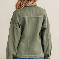 Denim Button-Up Patch Pocket Collared Jacket-JUNIPER BLVD-[option4]-[option5]-[option6]-[option7]-[option8]-Shop-Boutique-Clothing-for-Women-Online