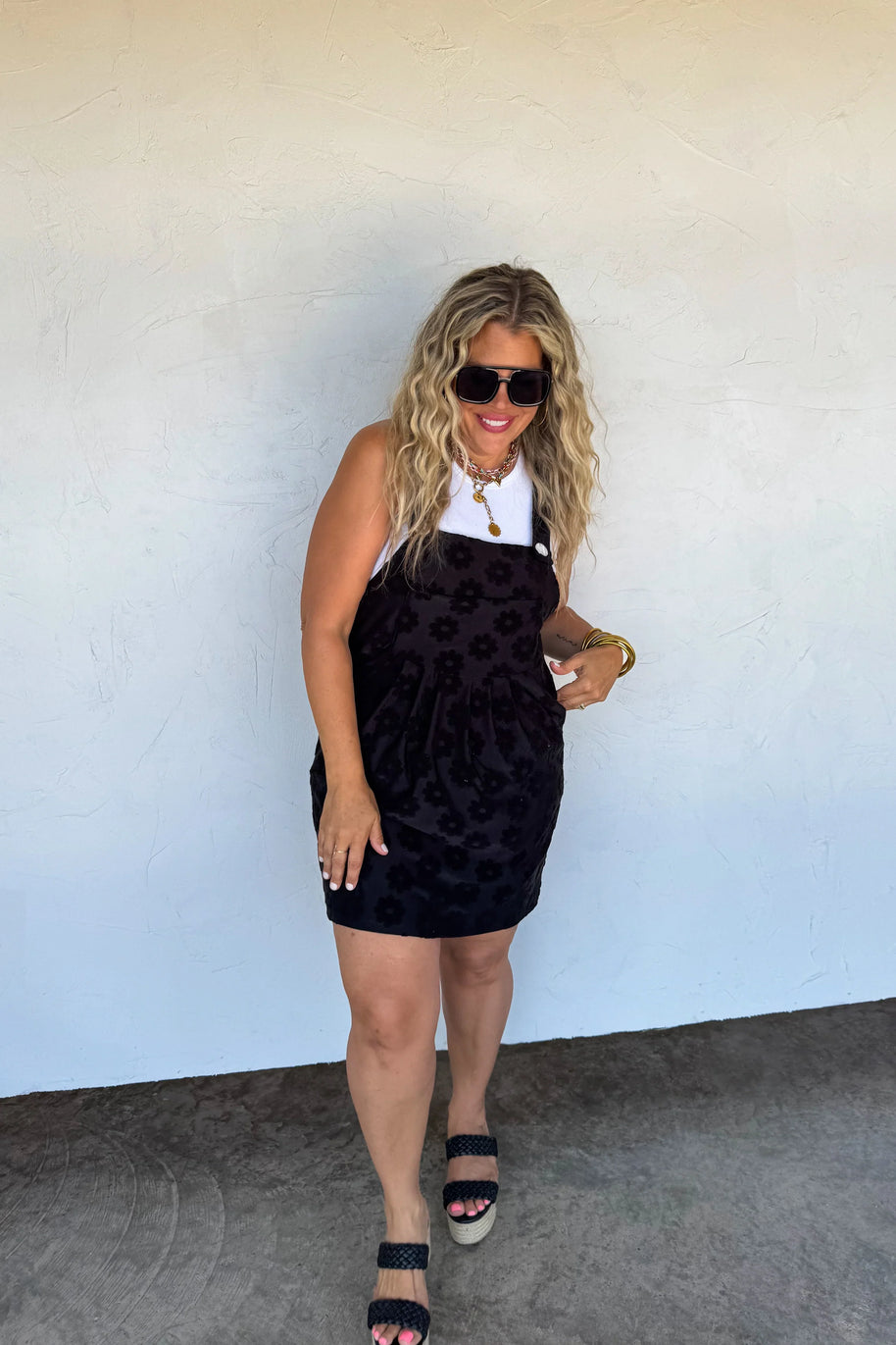 Blakeley Sunshine & Daisies Overall Dress-Womens-Ave Shops-[option4]-[option5]-[option6]-[option7]-[option8]-Shop-Boutique-Clothing-for-Women-Online