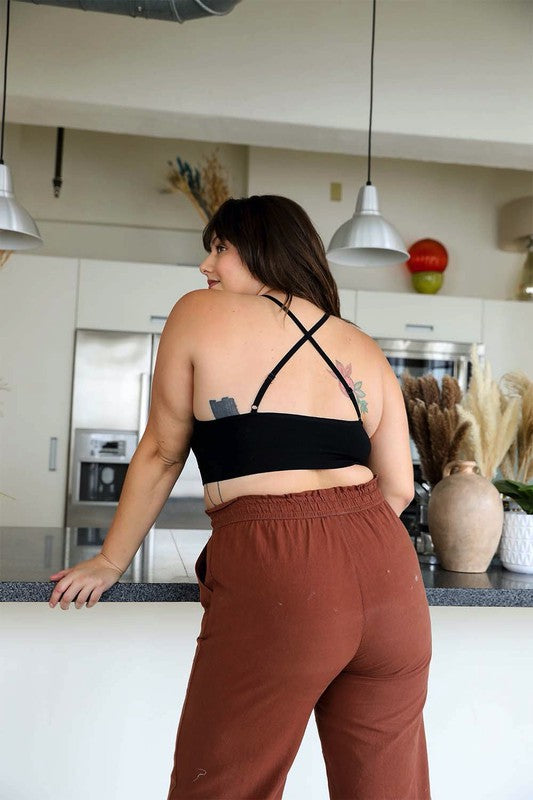 Plus Size Crochet Lace High Neck Bralette-Leto Accessories-[option4]-[option5]-[option6]-[option7]-[option8]-Shop-Boutique-Clothing-for-Women-Online