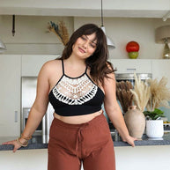 Plus Size Crochet Lace High Neck Bralette-Leto Accessories-[option4]-[option5]-[option6]-[option7]-[option8]-Shop-Boutique-Clothing-for-Women-Online
